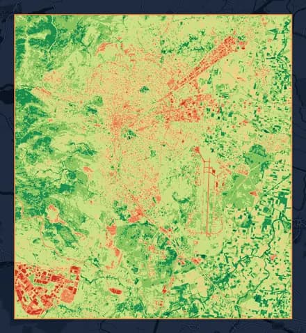 NDVI map of Balıkesir-Merkez, June 2020.