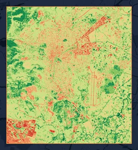 Balıkesir-Merkez NDVI haritası, Haziran 2026.