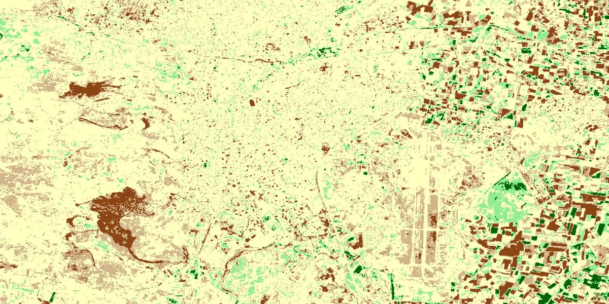Detail of the NDVI change map of Balıkesir-Merkez.